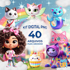 Kit digital de la Casa Mágica de Gabby (imagen PNG)