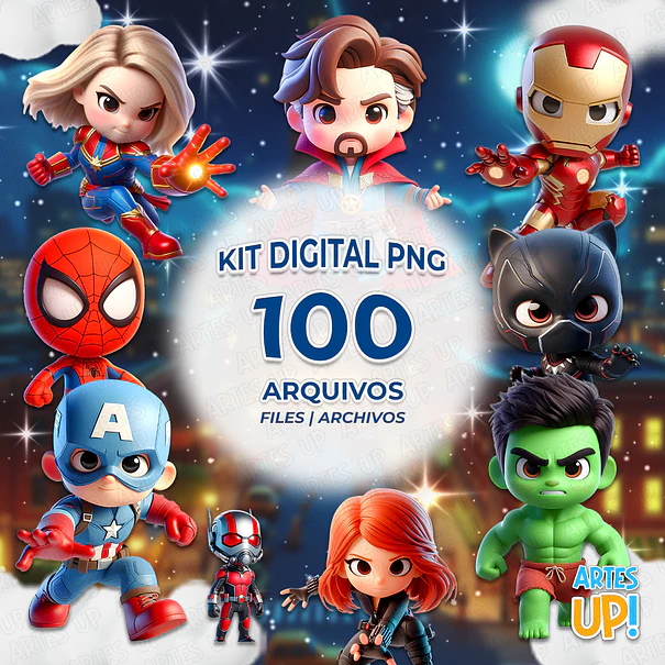 Avengers Digital Kit PNG Clipart Cute 1
