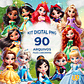 Kit Digital PNG Princesas Disney Clipart Cute - Thumbnail 1
