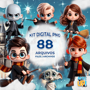 Kit Digital PNG Harry Potter Clipart Cute