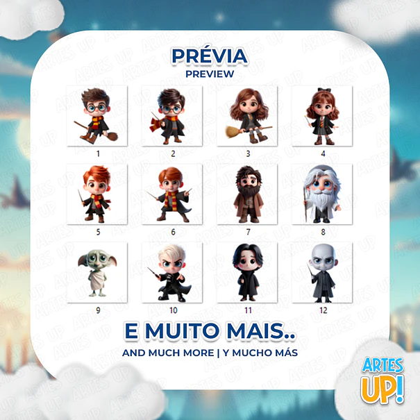Digital Kit PNG Harry Potter Clipart Cute 2