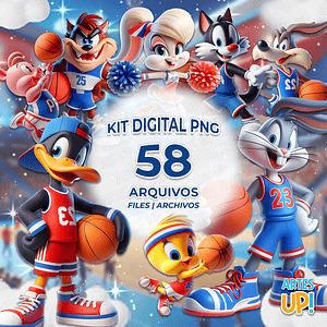 Kit digital PNG Space Jam Clipart Looney Tunes  