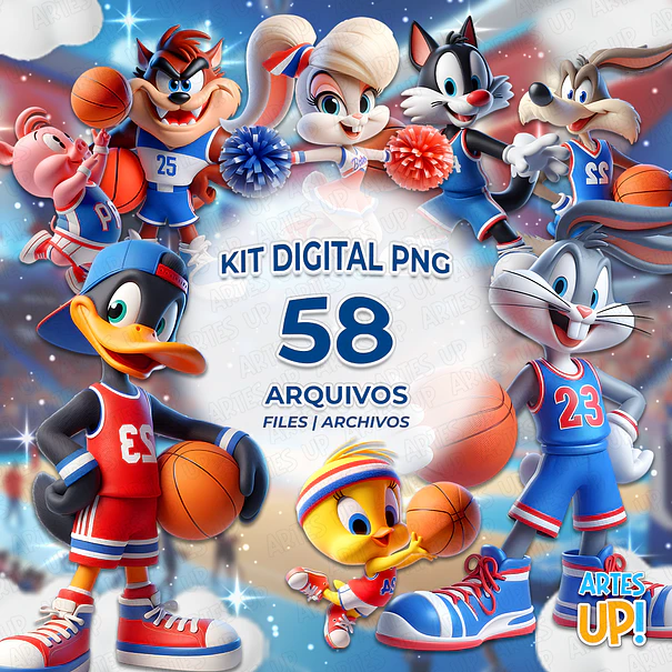 Digital Kit PNG Space Jam Clipart Looney Tunes   1