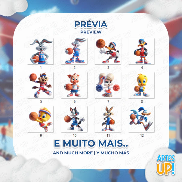 Digital Kit PNG Space Jam Clipart Looney Tunes   2