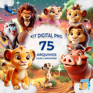 Kit Digital PNG O Rei Leão Clipart