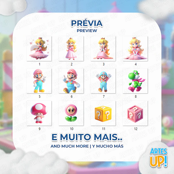 Digital Kit PNG Princess Peach Clipart 2
