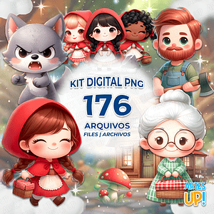 Kit digital de Caperucita Roja PNG Clipart