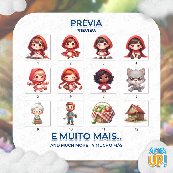 Kit digital de Caperucita Roja PNG Clipart 2