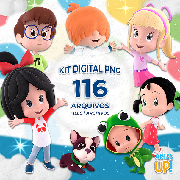 Kit Digital PNG Cleo e Cuquin Clipart 1