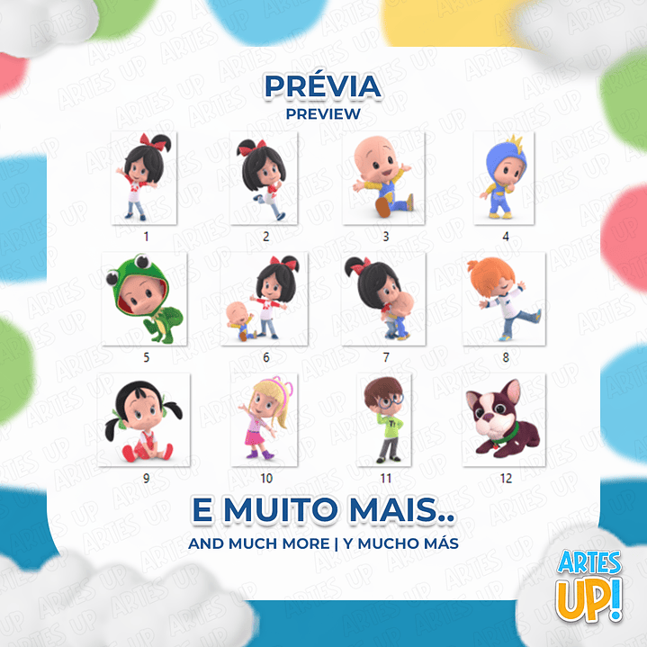 Kit Digital PNG Cleo e Cuquin Clipart 2