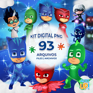 Kit digital PNG de PJ Masks Clipart