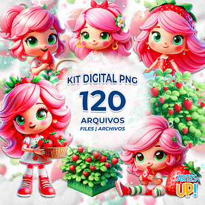 Kit digital de Tarta de Fresa PNG Clipart