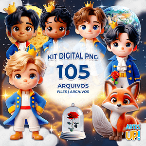 Kit digital de imágenes prediseñadas de El Principito PNG