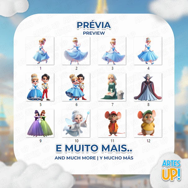 Digital Kit PNG Cinderella Clipart 2