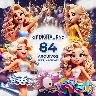 Kit Digital PNG Joelma Calypso Clipart