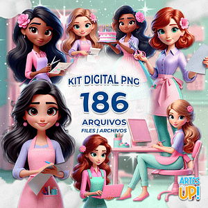 Kit digital PNG Artesana Manualidades Clipart