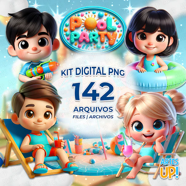 Digital Kit PNG Pool Party Pool Party Clipart 1