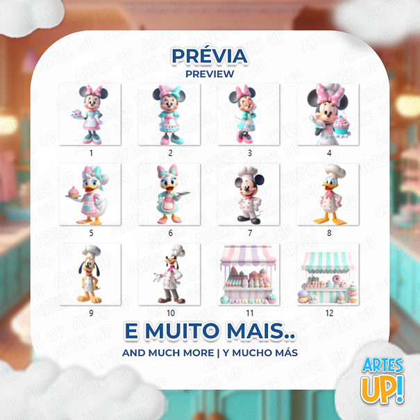Digital Kit PNG Confectionery Minnie Sweets Clipart 2