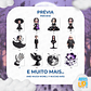 Kit Digital PNG Wandinha Addams Clipart - Thumbnail 2
