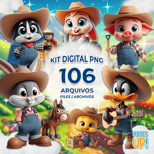 Kit digital de la granja de los Looney Tunes bebés PNG Clipart