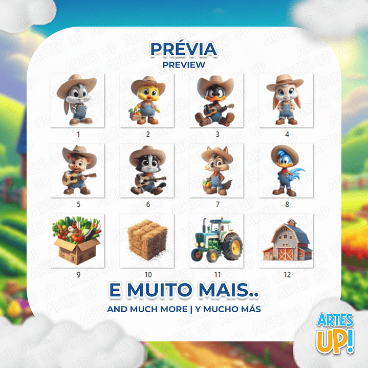 Kit Digital PNG Fazenda Baby Looney Tunes Clipart 2