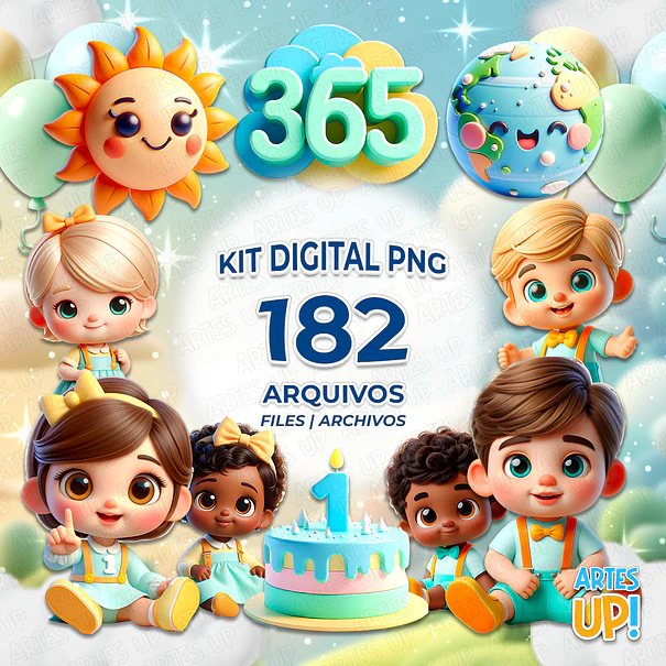 Kit Digital PNG 365 Sorrisos Clipart 1