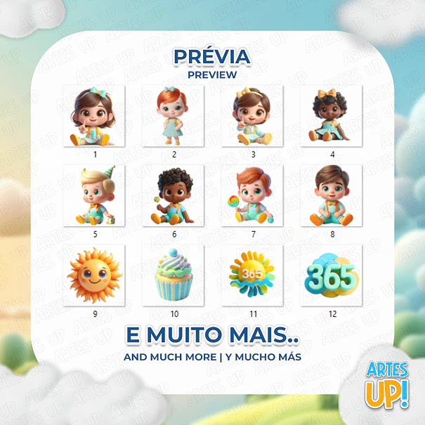 Kit Digital PNG 365 Sorrisos Clipart 2
