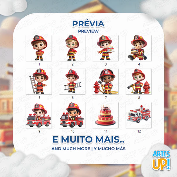 Digital Kit PNG Firemen Clipart 2