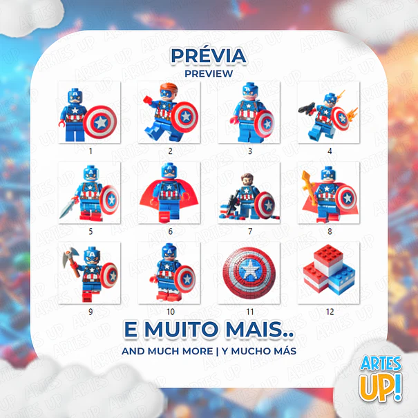 Lego Captain America Digital Kit PNG Clipart 2