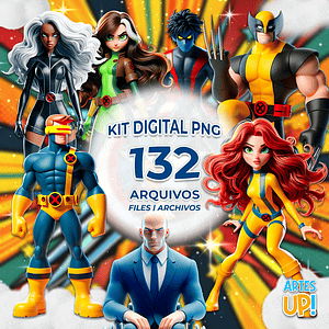 Kit digital PNG X-Man Clipart