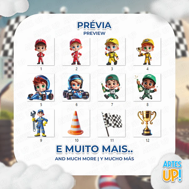 Digital Kit PNG Formula 1 Clipart Racing Boy 2
