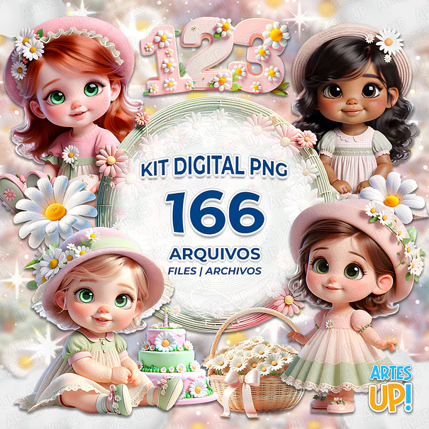 Daisy Girl Digital Kit PNG Clipart 1