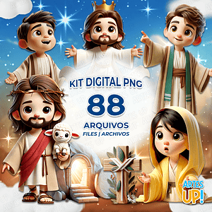 Kit digital PNG Resurrección de Jesús Clipart de Pascua