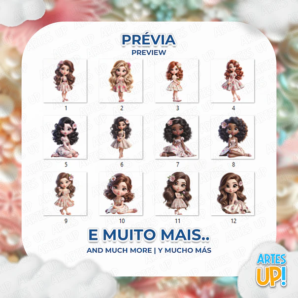 Women's Day Floral Clipart Digital Kit PNG 2