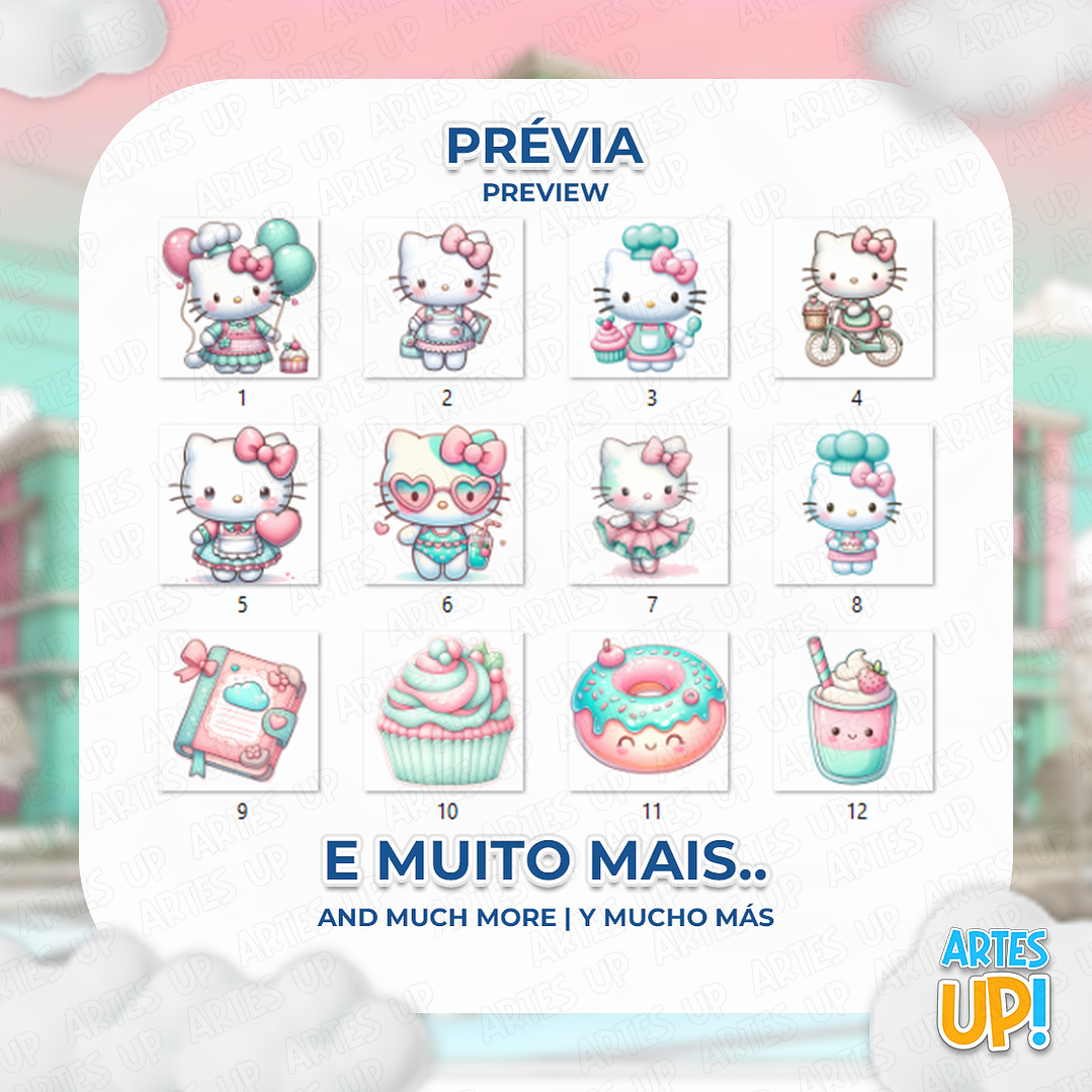 Kit Digital PNG Hello Kitty Candy Clipart 2