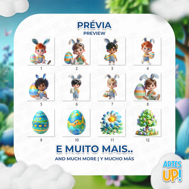 Kit digital de niño de Pascua PNG Clipart 2