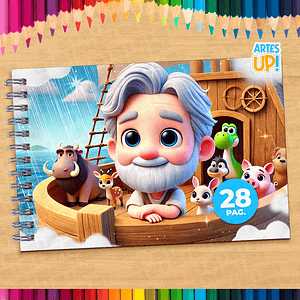 Libro para colorear del Arca de Noé para imprimir