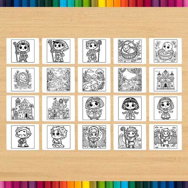 Libro para colorear de Moisés para imprimir 4
