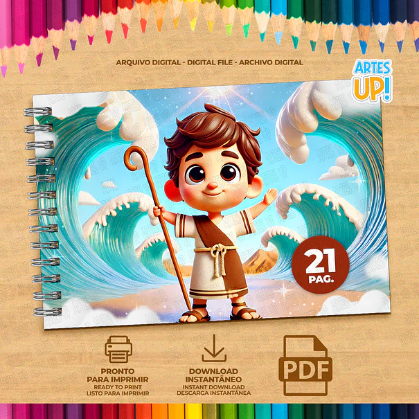 Libro para colorear de Moisés para imprimir 2