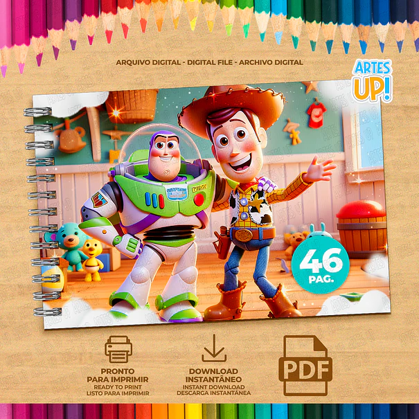 Libro para colorear de Toy Story para imprimir 2