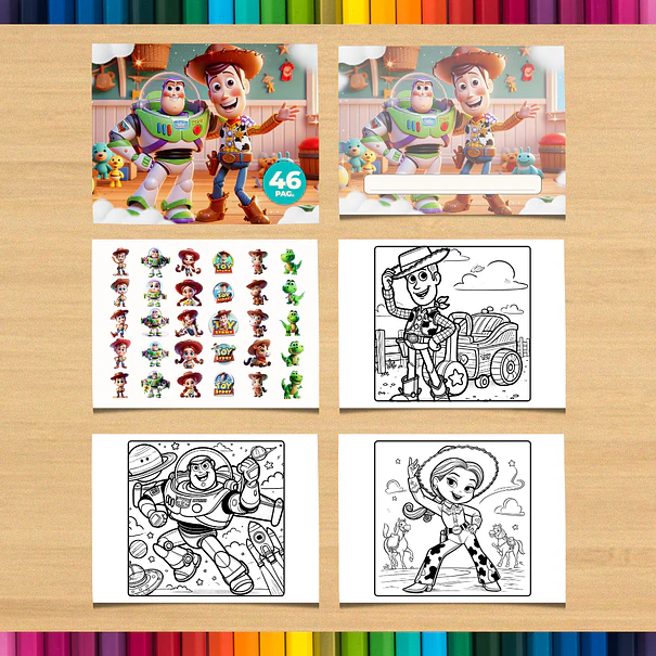 Libro para colorear de Toy Story para imprimir 3