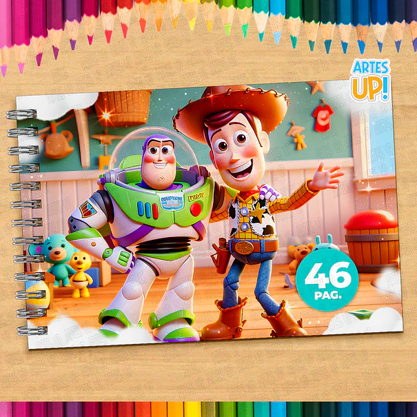 Libro para colorear de Toy Story para imprimir 1
