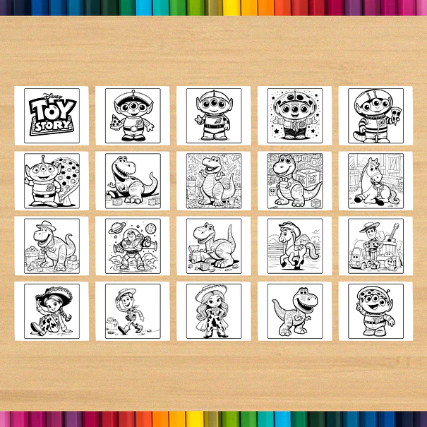 Libro para colorear de Toy Story para imprimir 4