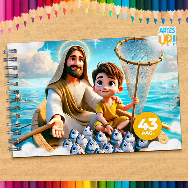 Pedro, discípulo de Jesús: libro para colorear para imprimir 1
