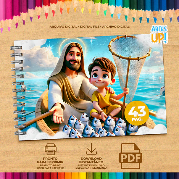 Pedro, discípulo de Jesús: libro para colorear para imprimir 2