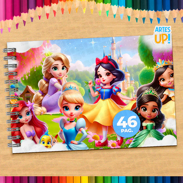 Livro de Colorir Princesas Disney para imprimir 1