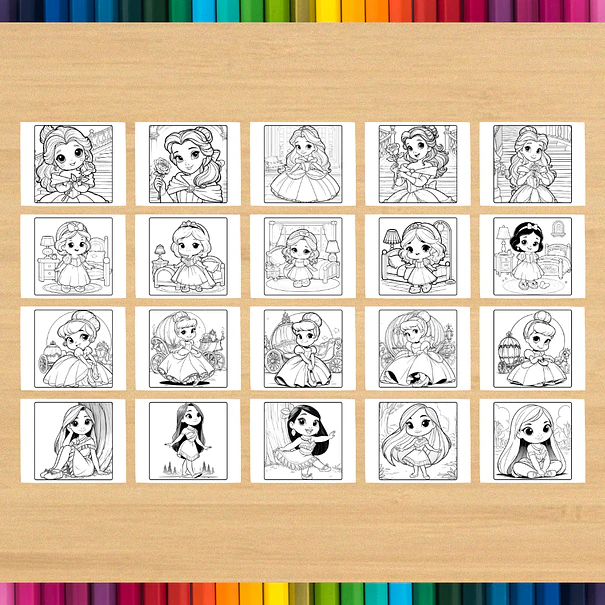 Livro de Colorir Princesas Disney para imprimir 5