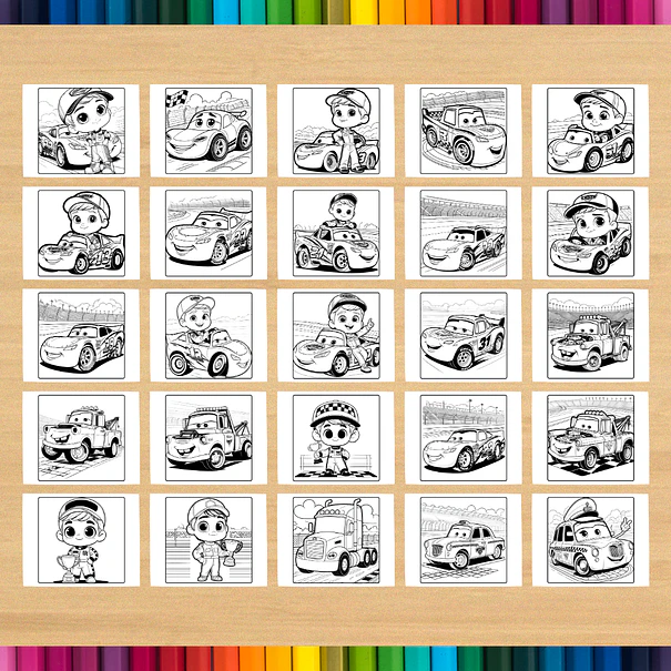 Libro para colorear de Cars de Rayo McQueen para imprimir 4