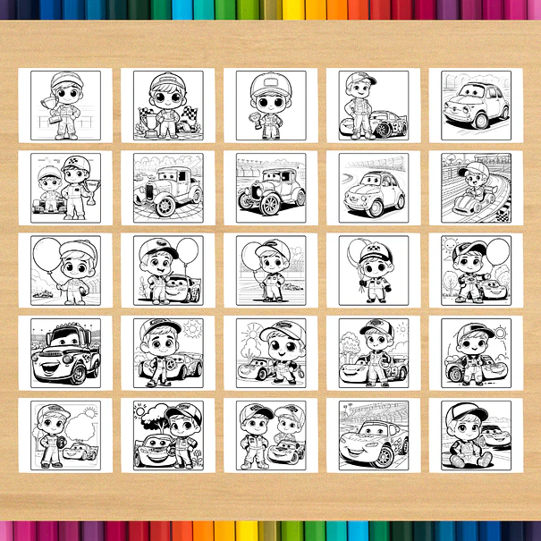 Libro para colorear de Cars de Rayo McQueen para imprimir 5