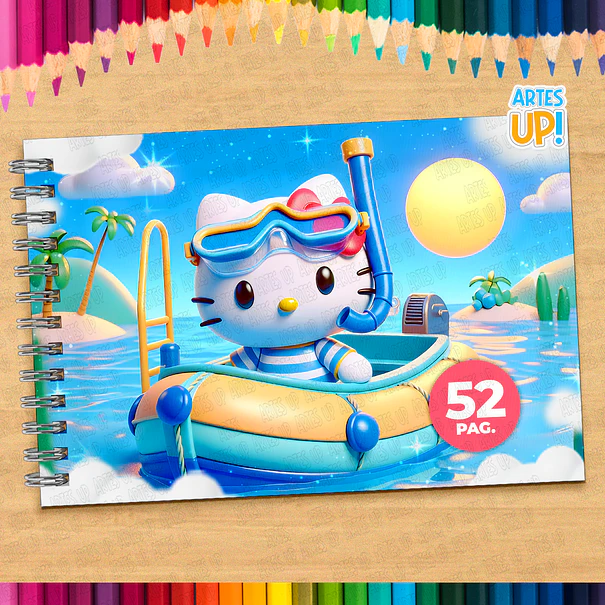 Livro de Colorir Hello Kitty para imprimir 1